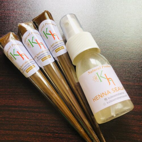 Deal 2  (3 Organic Henna Cones +30ml Sealant)