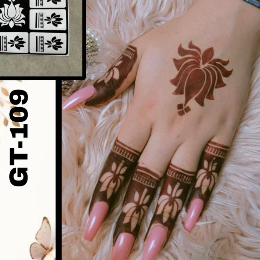 Henna Stencils GT109 | Mehndi Stickers | kulsoomshenna